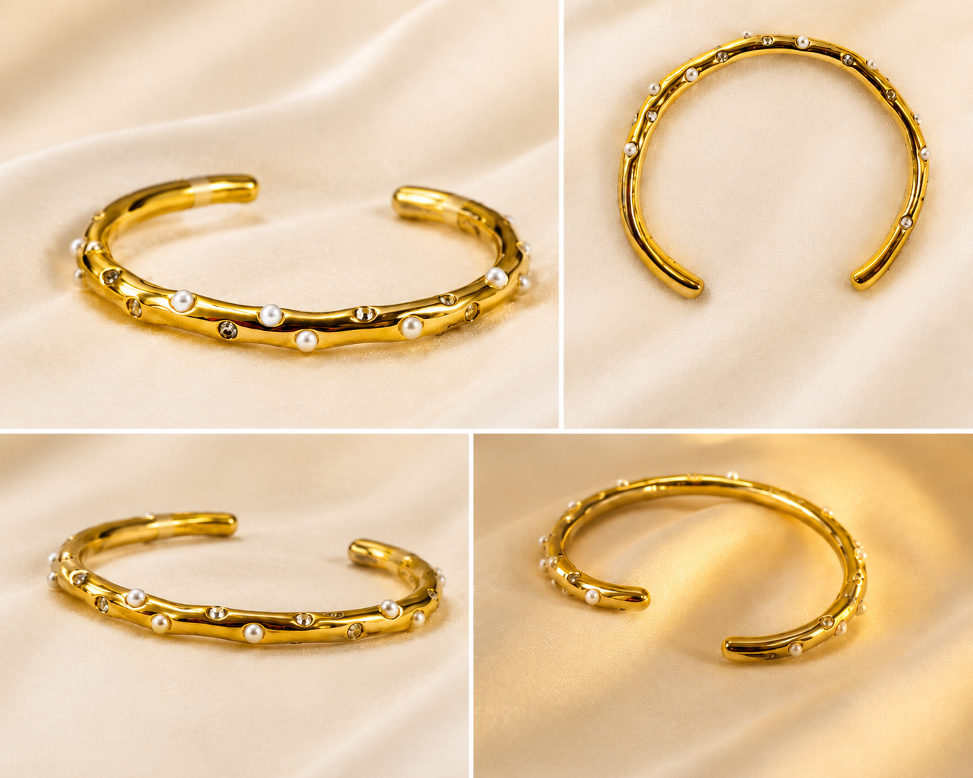 Celeste Pearl Cuff Bracelet