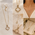 Clover Crystal Pendant Necklace