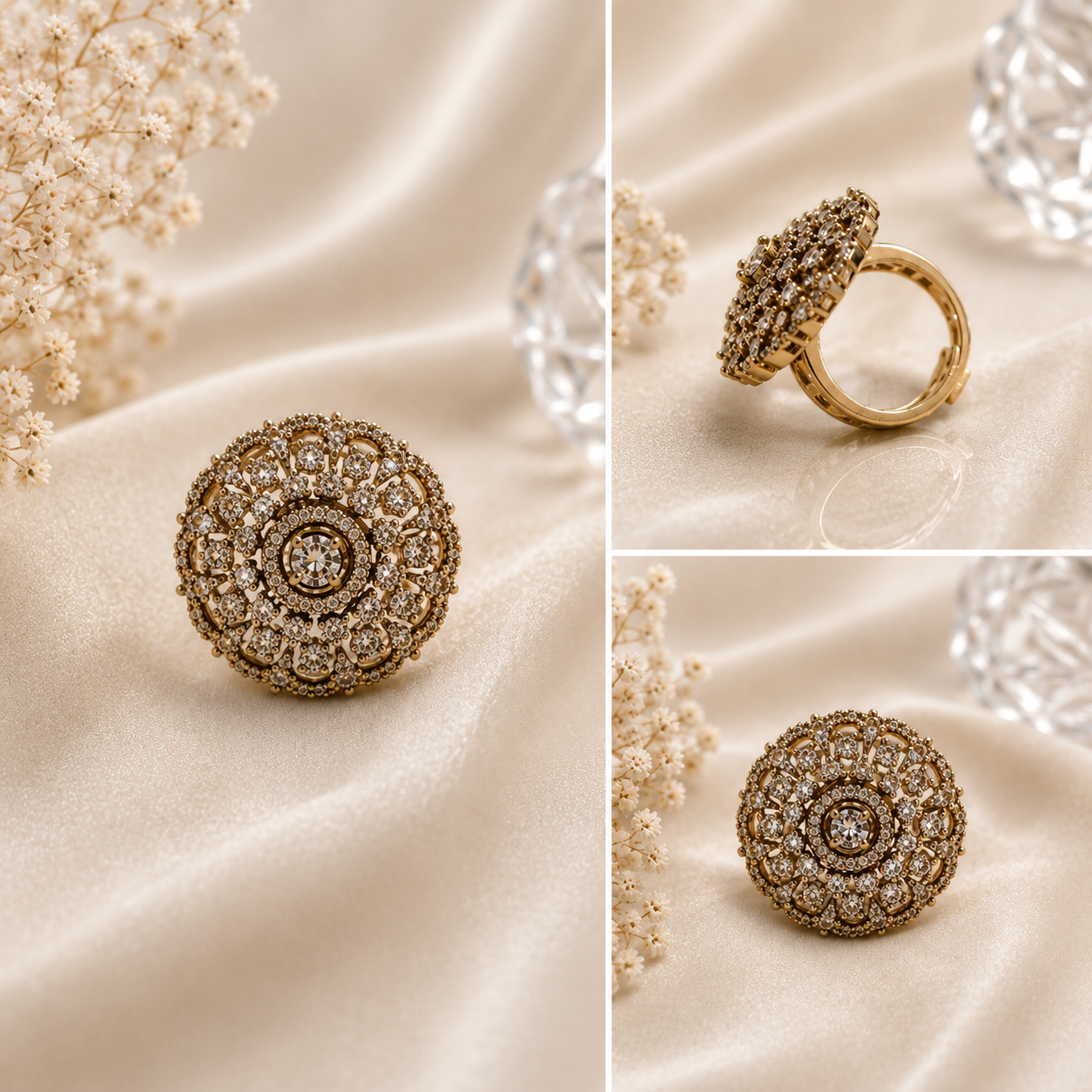 Royal CZ Statement Ring