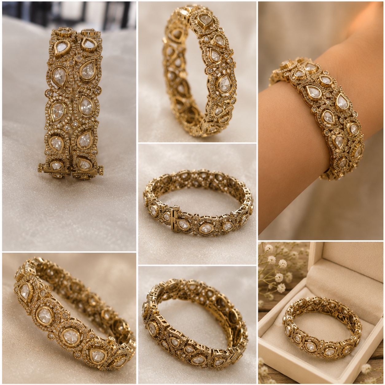 Regal Moissanite Kada
