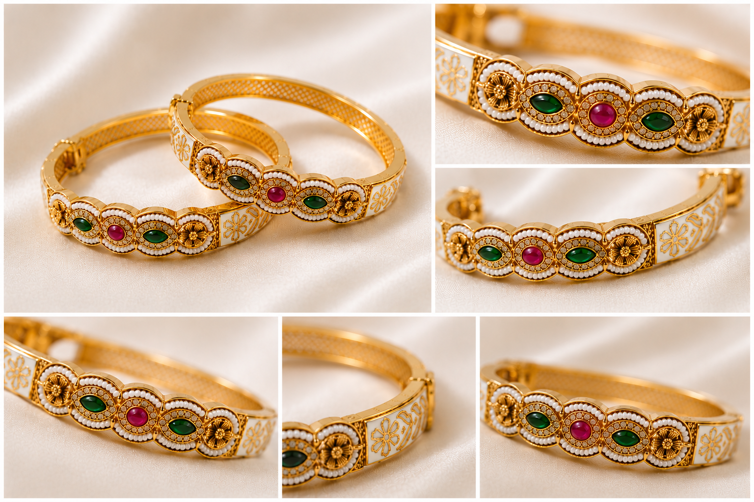 Heritage Pearl Kada Set